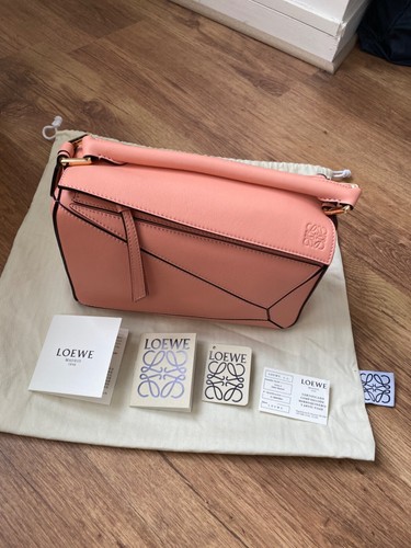 Loewe small puzzle bag pink - small,